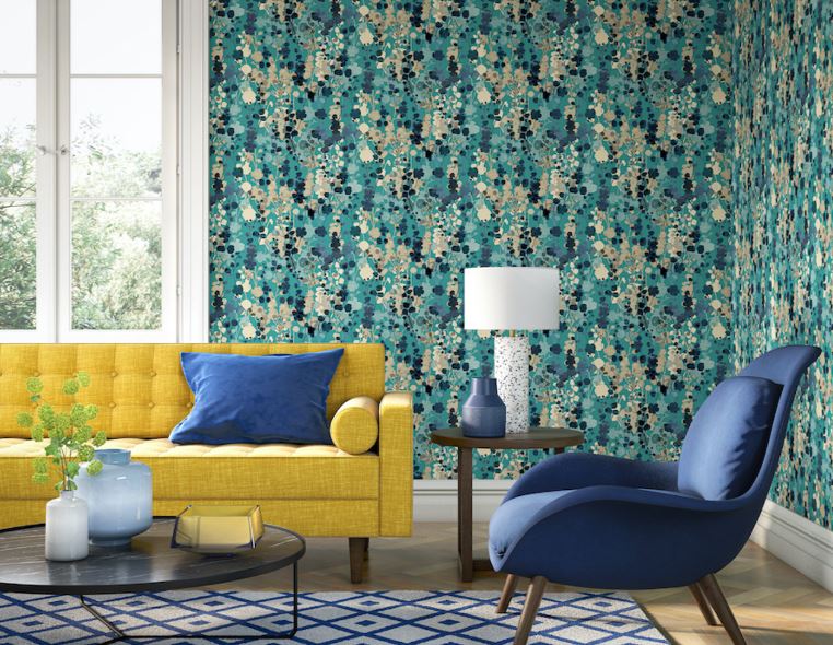 BLOSSOM - TEAL / NATURAL