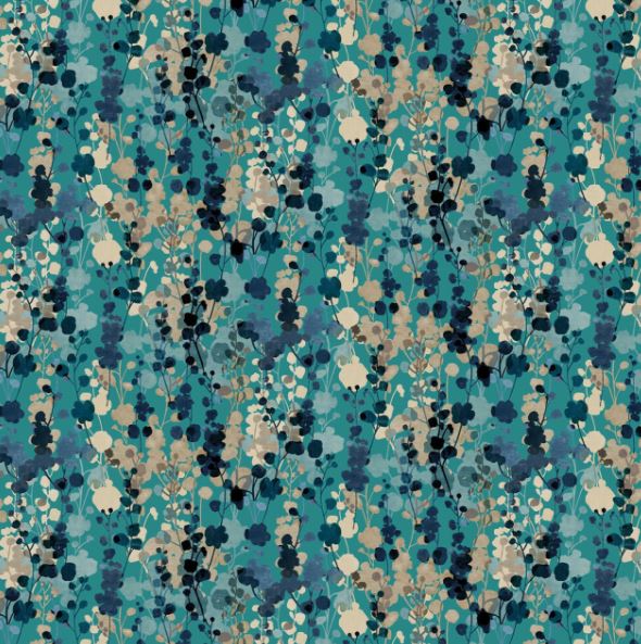 BLOSSOM - TEAL / NATURAL