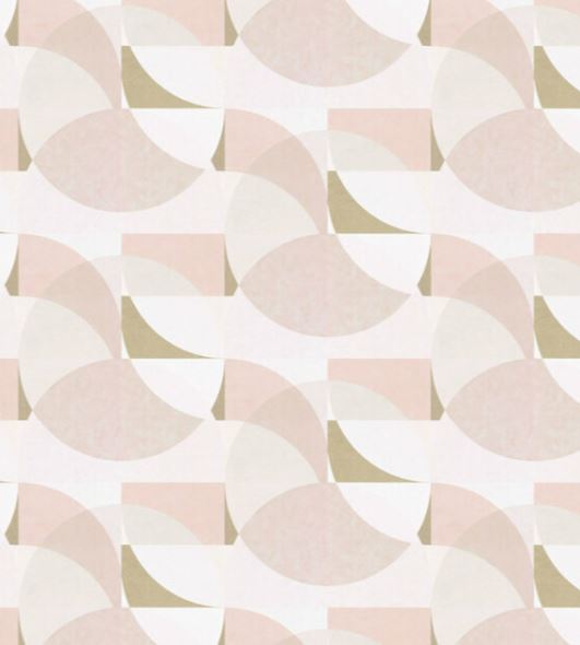GEOMETRIC CIRCLE - BLUSH PINK / GOLD /CREAM