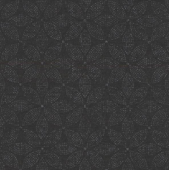 GRAPHIC FLORAL - BLACK / SILVER