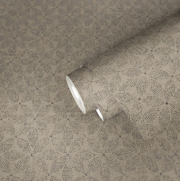 GRAPHIC FLORAL - TAUPE