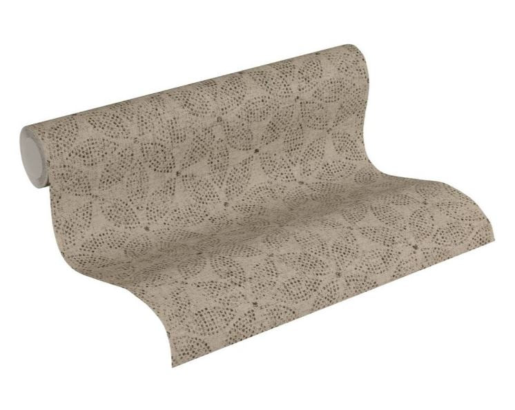 GRAPHIC FLORAL - TAUPE