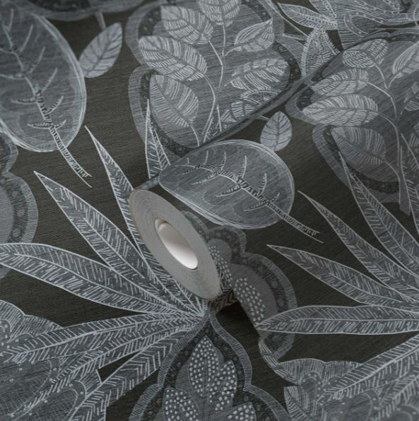 GRAPHIC LEAF - BLACK / GREY