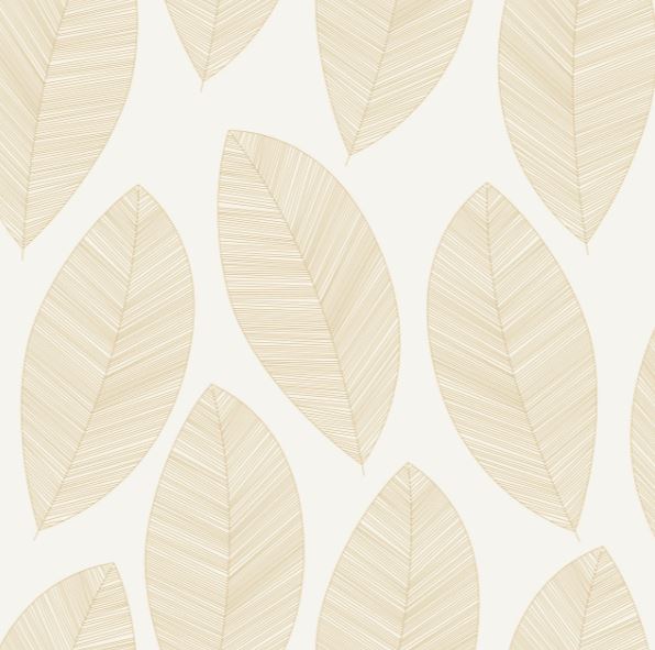 GRAPHIC LEAF - WHITE / GOLD