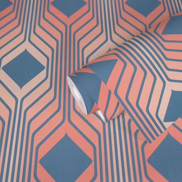 GRAPHICO - BLUE / CORAL