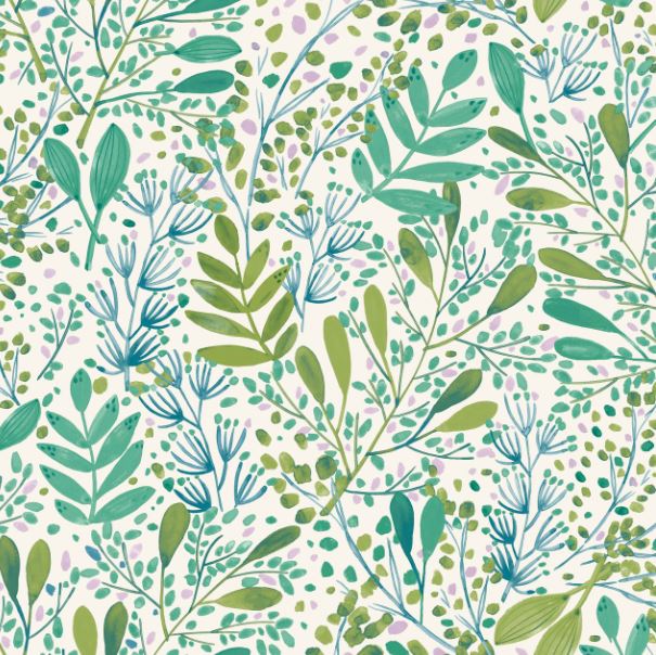 GREEN LIFE JOY - MAUVE / GREEN