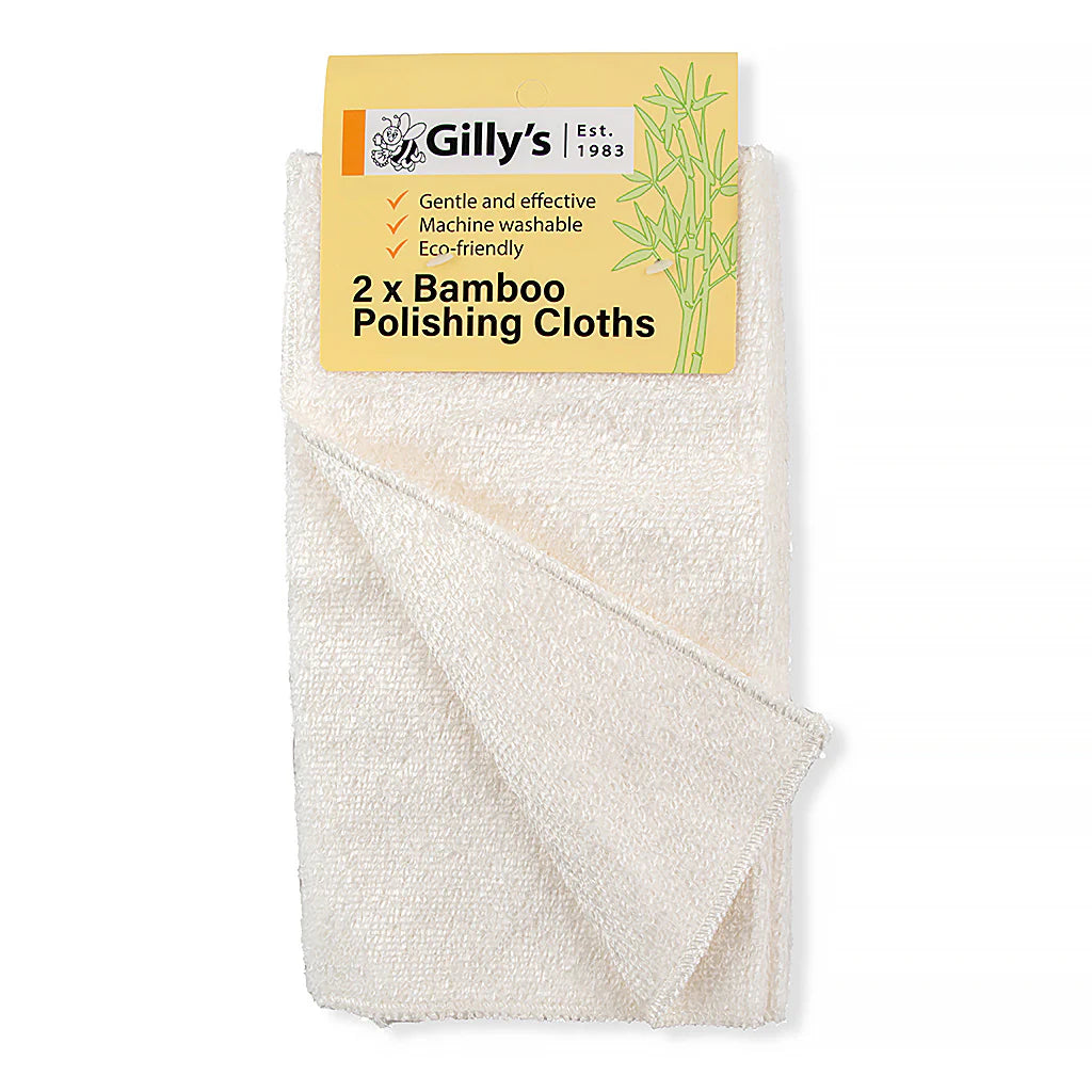 Gilly's Bamboo Polishing Cloth - 2 Pack