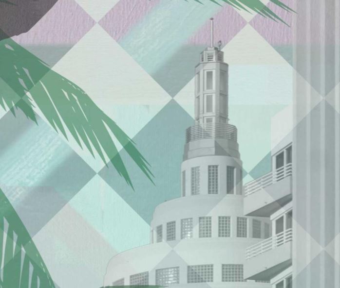 MURAL - MIAMI DECO (2.9M X 2.65M)