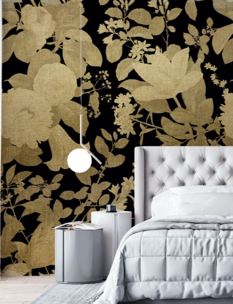 MURAL - MOONLIGHT BLACK / GOLD (PER SQM)