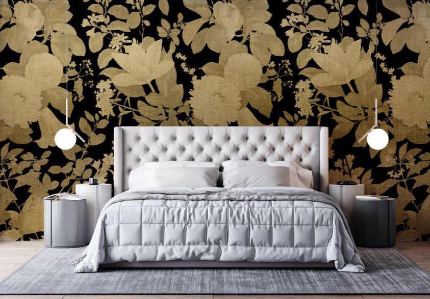 MURAL - MOONLIGHT BLACK / GOLD (PER SQM)