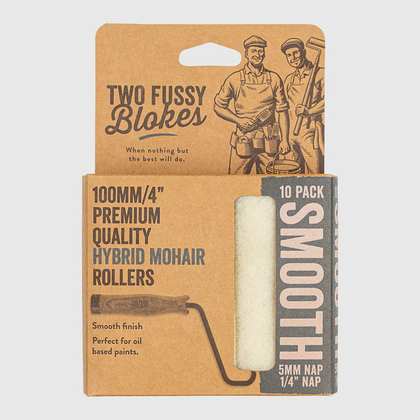 Two Fussy Blokes - 100mm SMOOTH Mini Rollers (Hybrid Mohair-5mm nap)