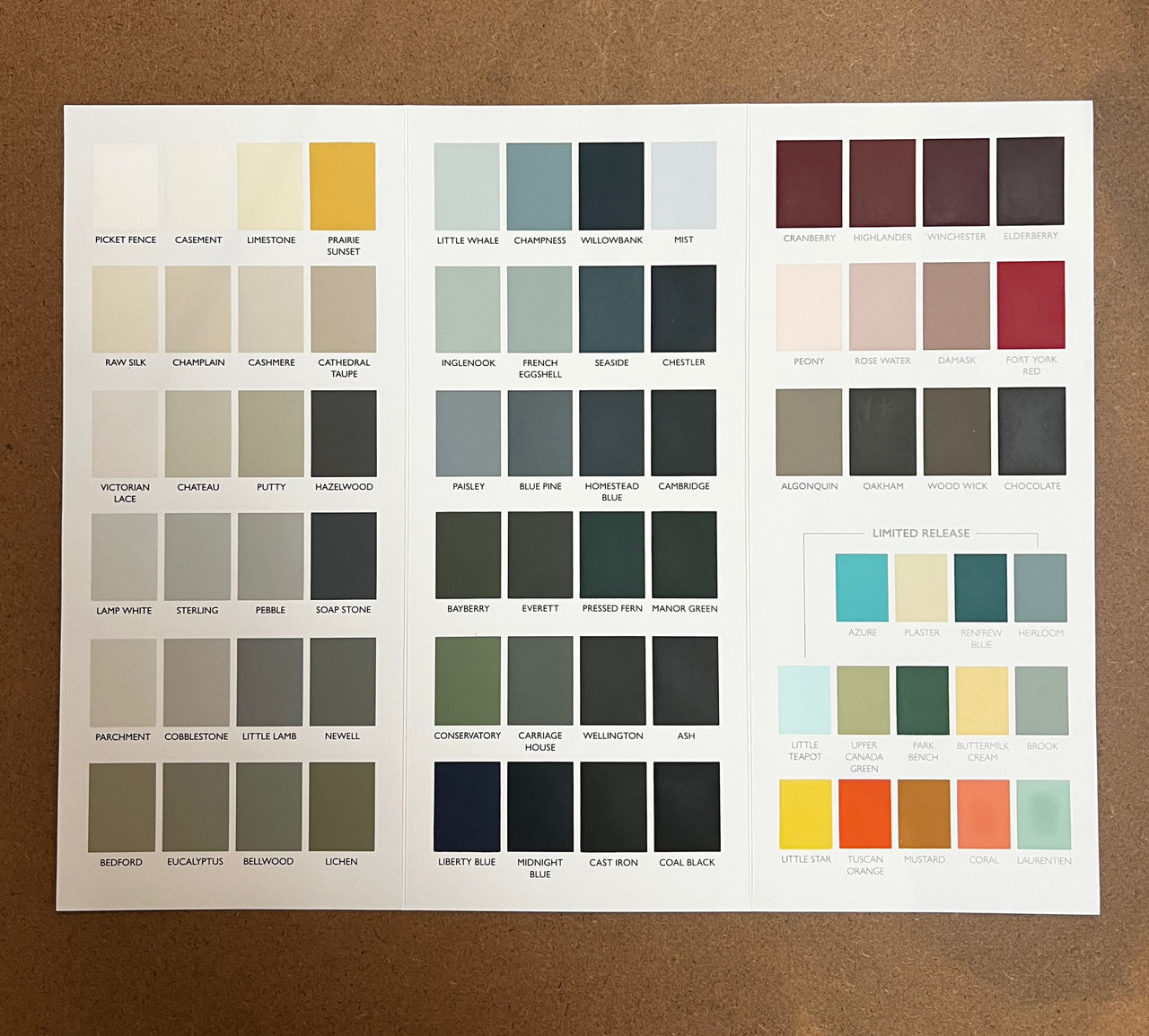 Fusion Paint Colour Card 2025