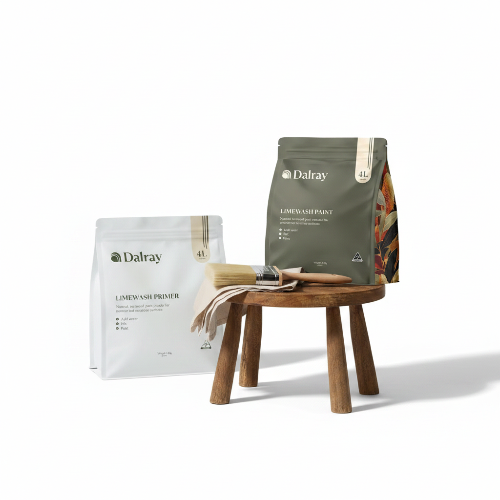 Limewash Prime & Paint Bundle - Small Room (4L) - Chai