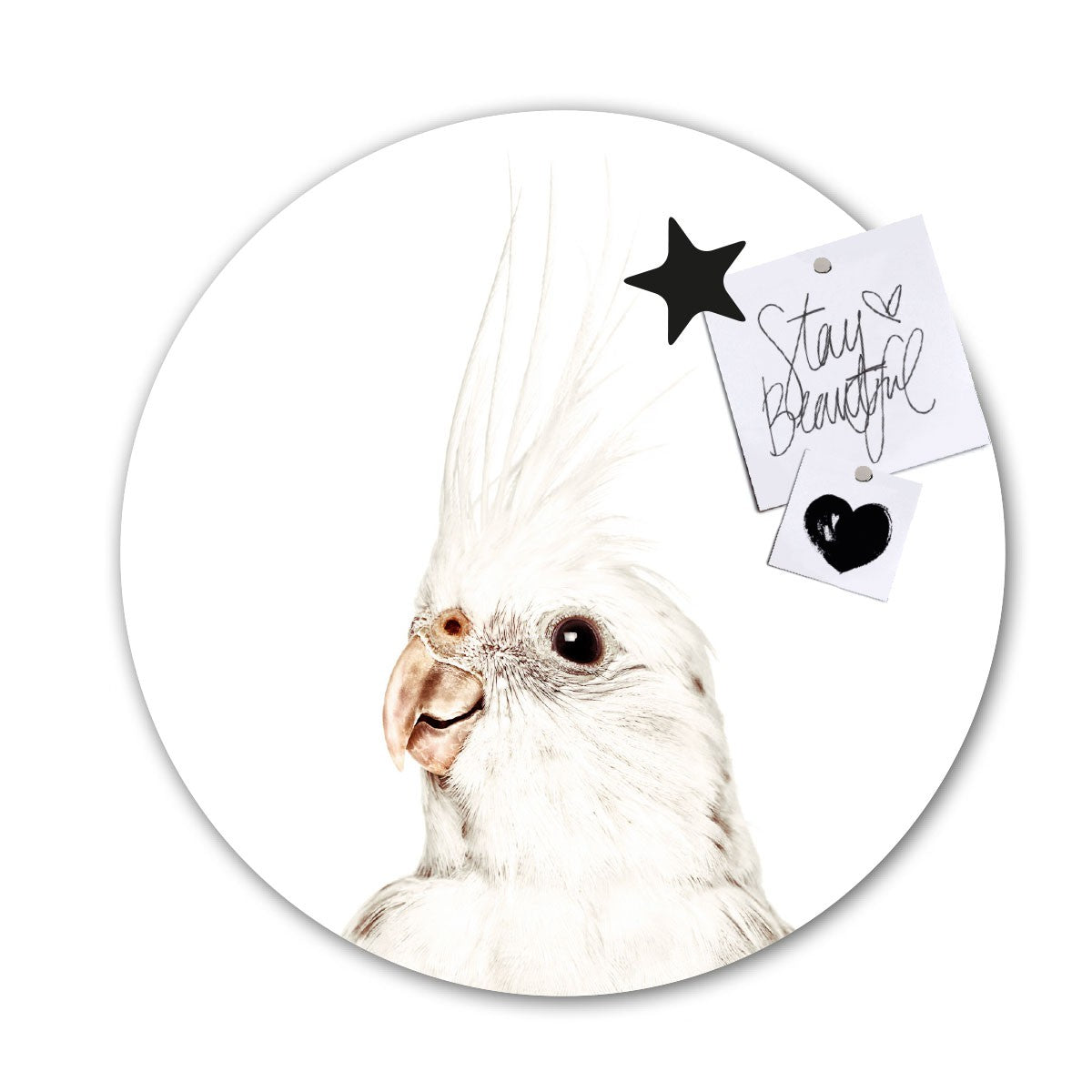 Cockatoo / Round Magnetic Sticker