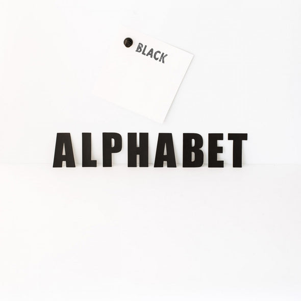 Black Alphabets - Magnets