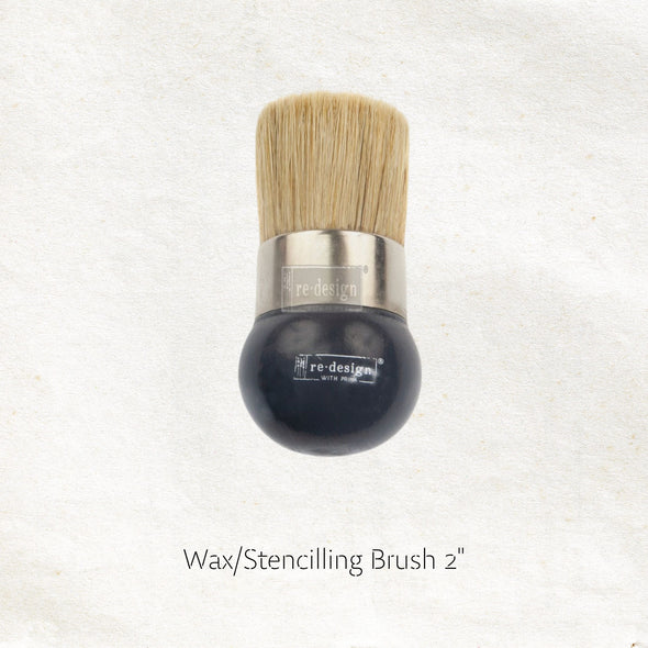 Redesign Wax/Stencilling Brush - 2" Round Handle