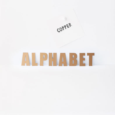 Copper Alphabets - Magnets