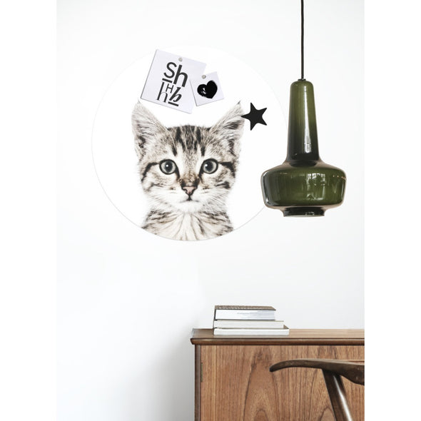 Cat / Round Magnetic Sticker