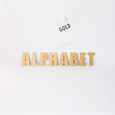 Gold Alphabets - Magnets