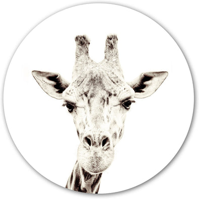 Giraffe / Round Magnetic Sticker