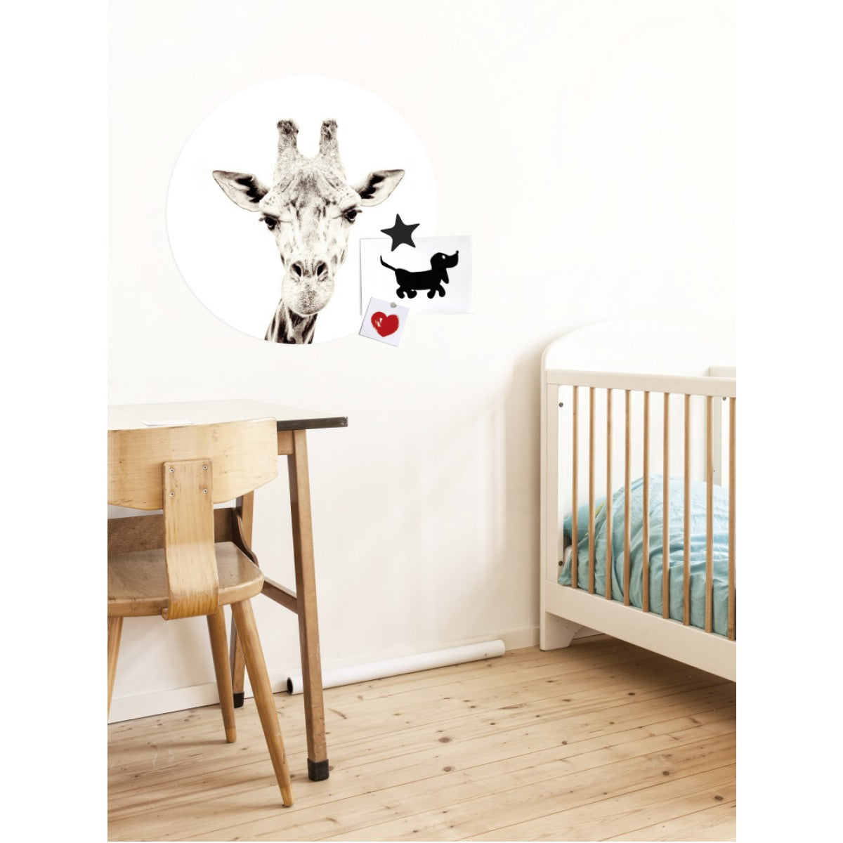 Giraffe / Round Magnetic Sticker