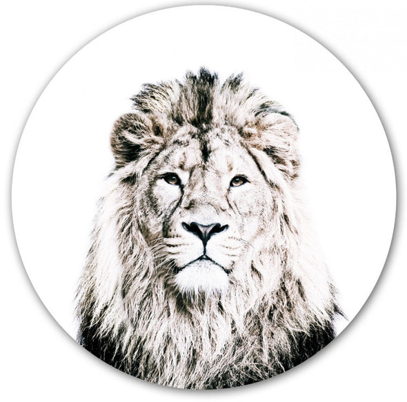 Lion / Round Magnetic Sticker
