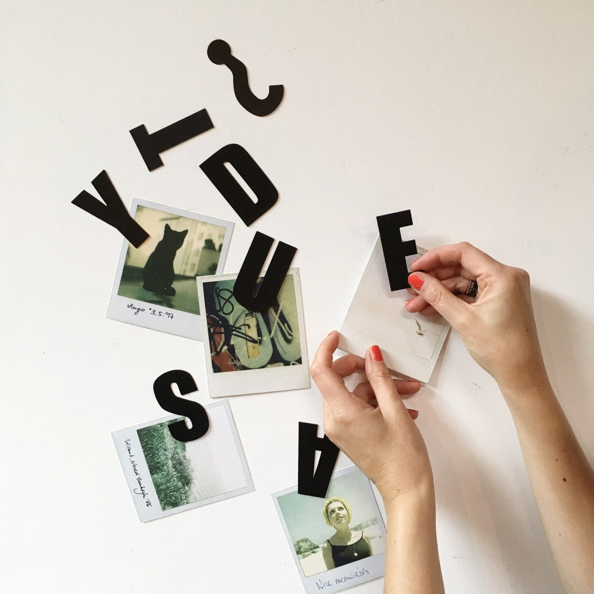 Black Alphabets - Magnets