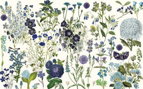 BLUE MEADOW Decoupage paper