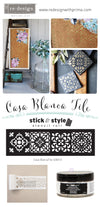 Stick & Style Stencil - Casa Blanca Tile