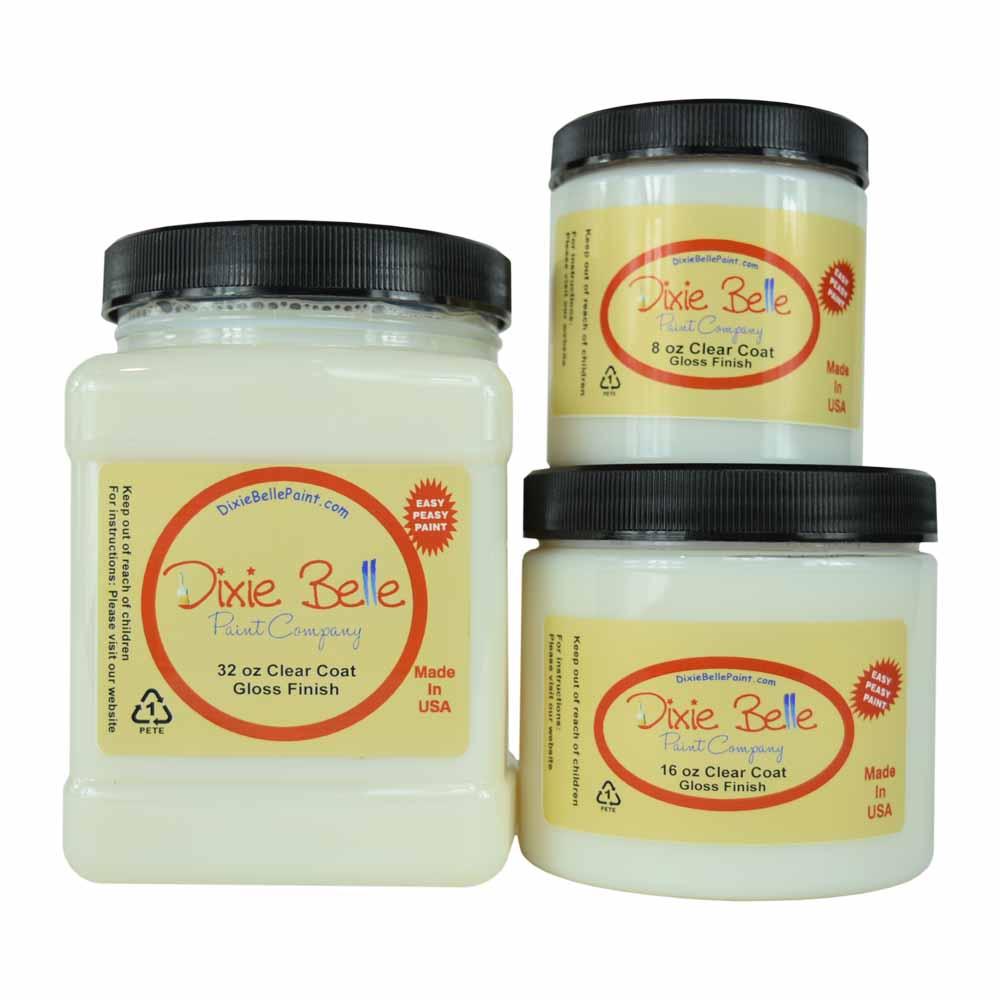 Dixie Belle Clear Top Coat - GLOSS (8oz & 16oz)