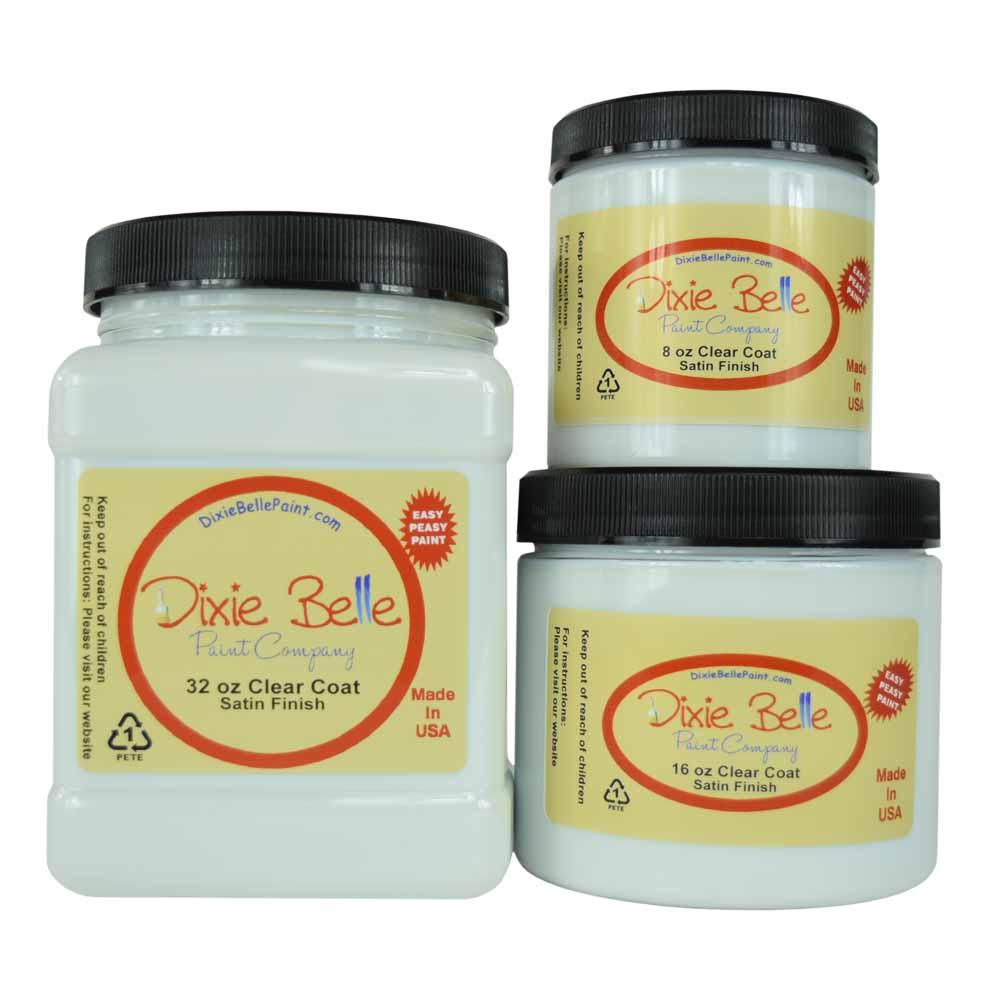 Dixie Belle Clear Top Coat - SATIN (8oz & 16oz)