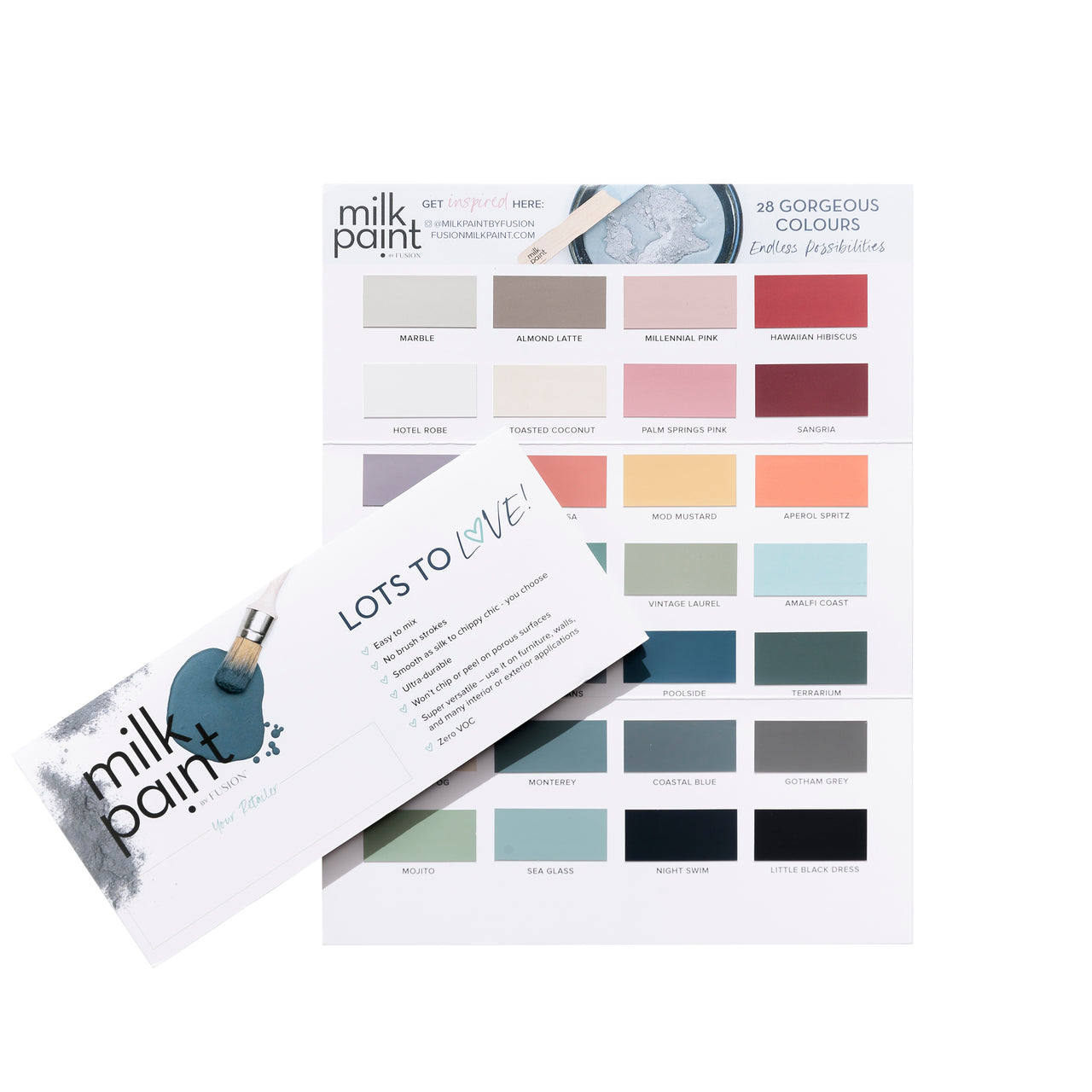 Fusion MILK PAINT Colour Card