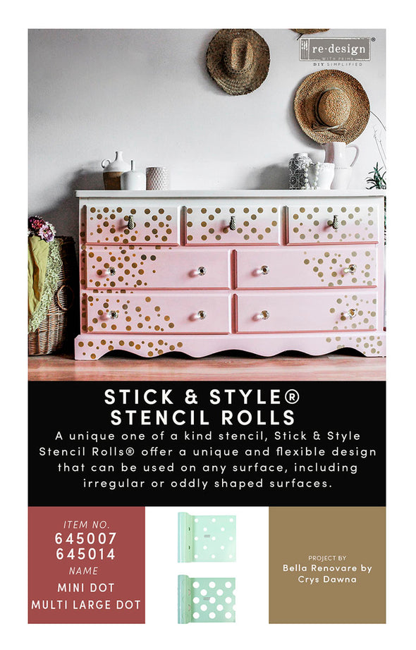 Stick & Style Stencil - Mini Dot