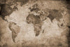 World Map, Brown