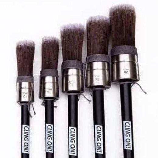 Cling-on Round Brushes (Available in 5 sizes)