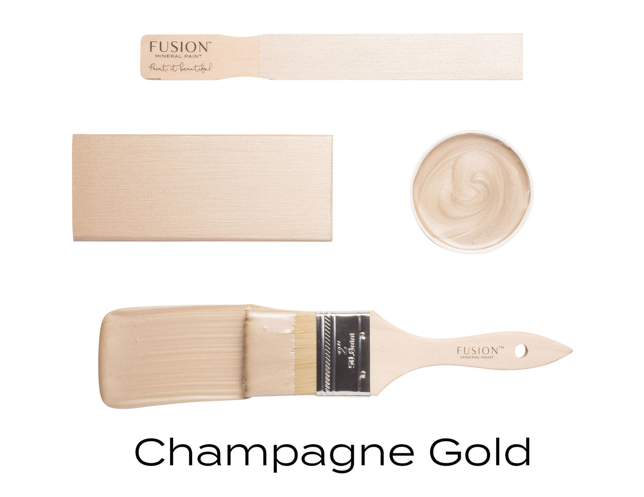 Fusion Metallic Paint - Champagne Gold