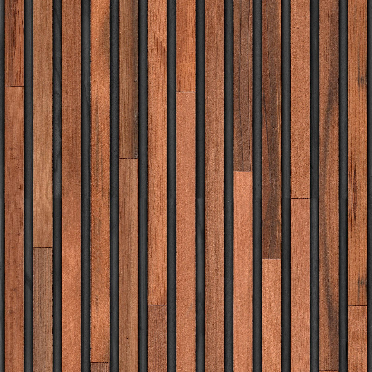 Timber Strips on Black Teak TIM01