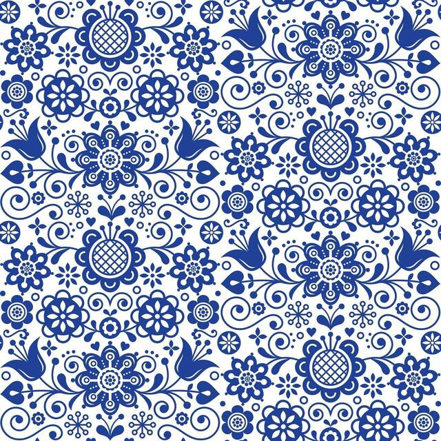 BLUE GLASS ORNATE Decoupage paper - By Belles & Whistles