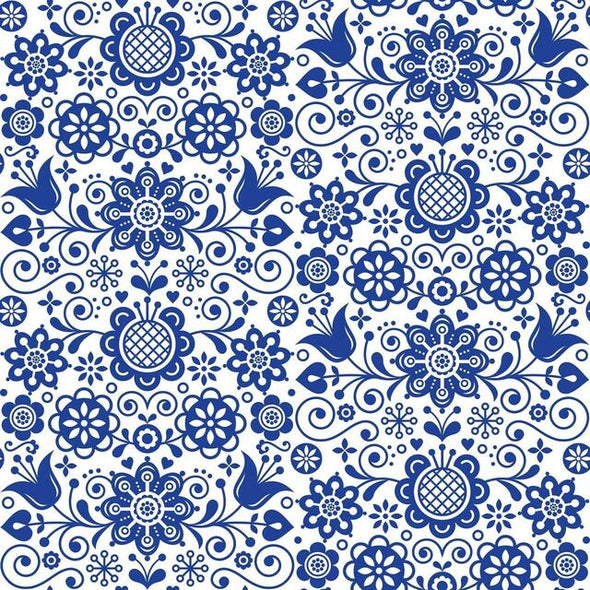 BLUE GLASS ORNATE Decoupage paper - By Belles & Whistles