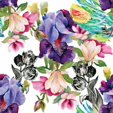 COLOURFUL FLORAL Decoupage paper - By Belles & Whistles