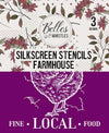 FARMHOUSE Silk Stencil - By Belles & Whistles
