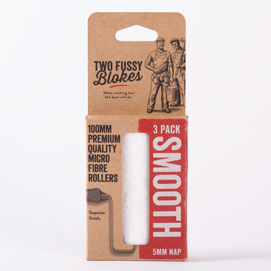 Two Fussy Blokes - 100mm SMOOTH Mini Rollers (MICROFIBRE 5mm nap)